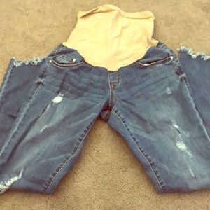 JS Maternity Distressed Jeans